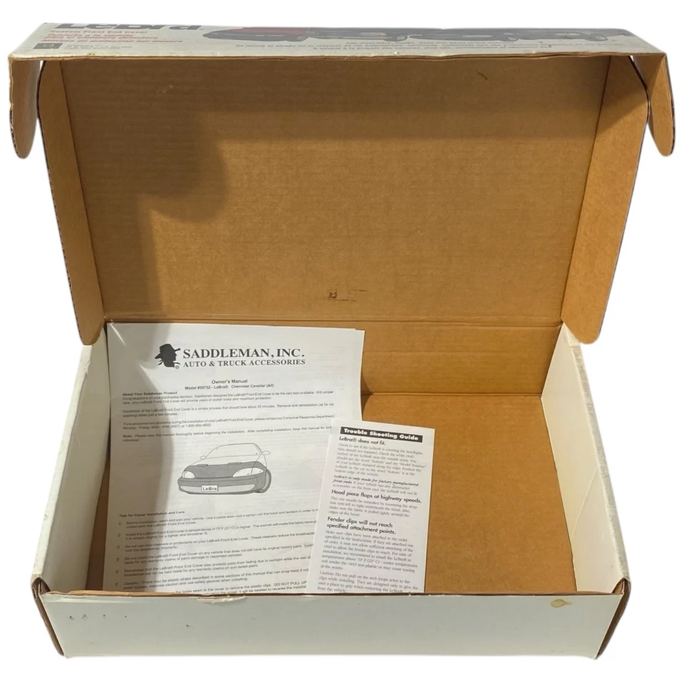 Cubierta delantera personalizada LeBra 55752-01 Chevrolet Cavalier 2000-2002 nueva de stock Foto 3 de 3