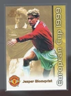 RARE FUTERA PLATINUM 1999- JESPER BLOMQVIST - MAN UTD -EUROPEAN CUP TRIBUTE CARD