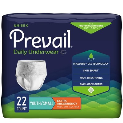 Adult Incontinence Underwear for Men & , Maximum Absorbency, Youth/Small, 22 ...