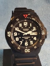 CASIO CAS105 3-Hand Analog 100m Water Resistant Rotating Bezel Day Date Display
