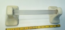 Gloss Almond -Bone: Ceramic Towel Bar Brackets-Post Holder with 24" pole/rod,