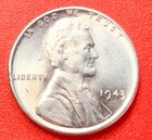 1943-P Lincoln Wheat Cent Penny GEM BU From an Original Bank Roll