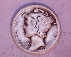 1918-D MERCURY DIME ** 1126-6B