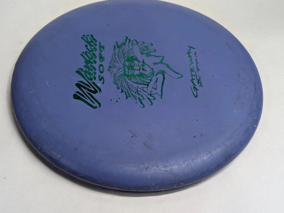 Gateway Warlock Disc Golf Putter Putt & Approach Soft 173g Blue Old Run PFN - Image 3 of 4