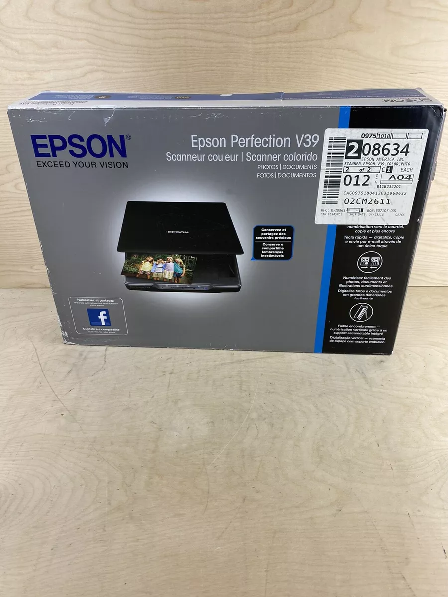 Epson Perfection V39 Color Photo & Document Scanner W/ Scantocloud Brand Computers & Laptops