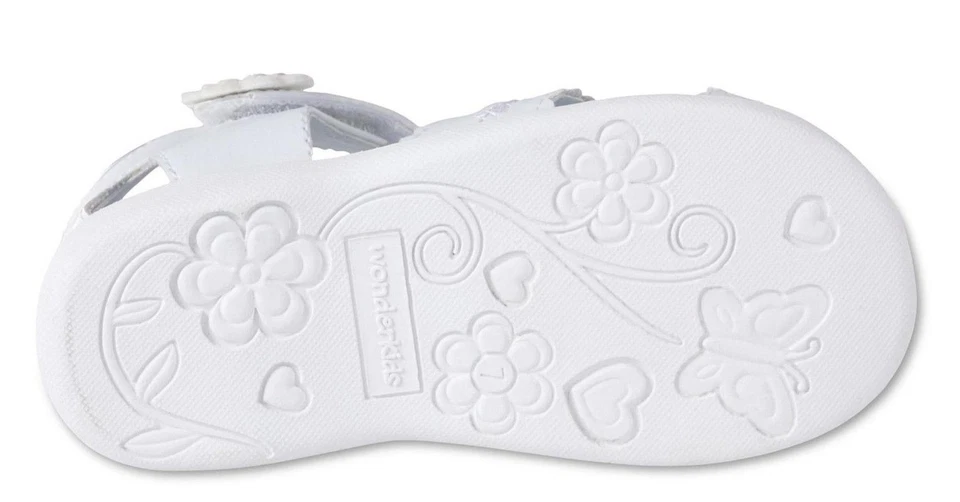 White Cage Sandal WonderKids Infant Girls' BECKY NWT - Image 4 of 4