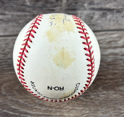 Warren Spahn Signed Official Rawlings NL Baseball Autograph HOF 73 363 W PSA - Picture 5 of 7