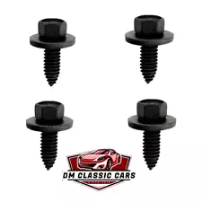 4 HOOD HINGE/FENDER BOLTS!  FOR 1960-1970s MOPAR A B C E BODY CUDA DUSTER ETC