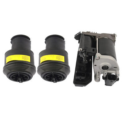 2xHinten Luftfeder Luftfederung + Kompressor 9682022980 Für Citroën C4 Picasso I