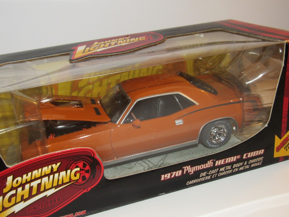 Johnny Lighting 1970 Plymouth Hemi Cuda Orange 1:24 Limited