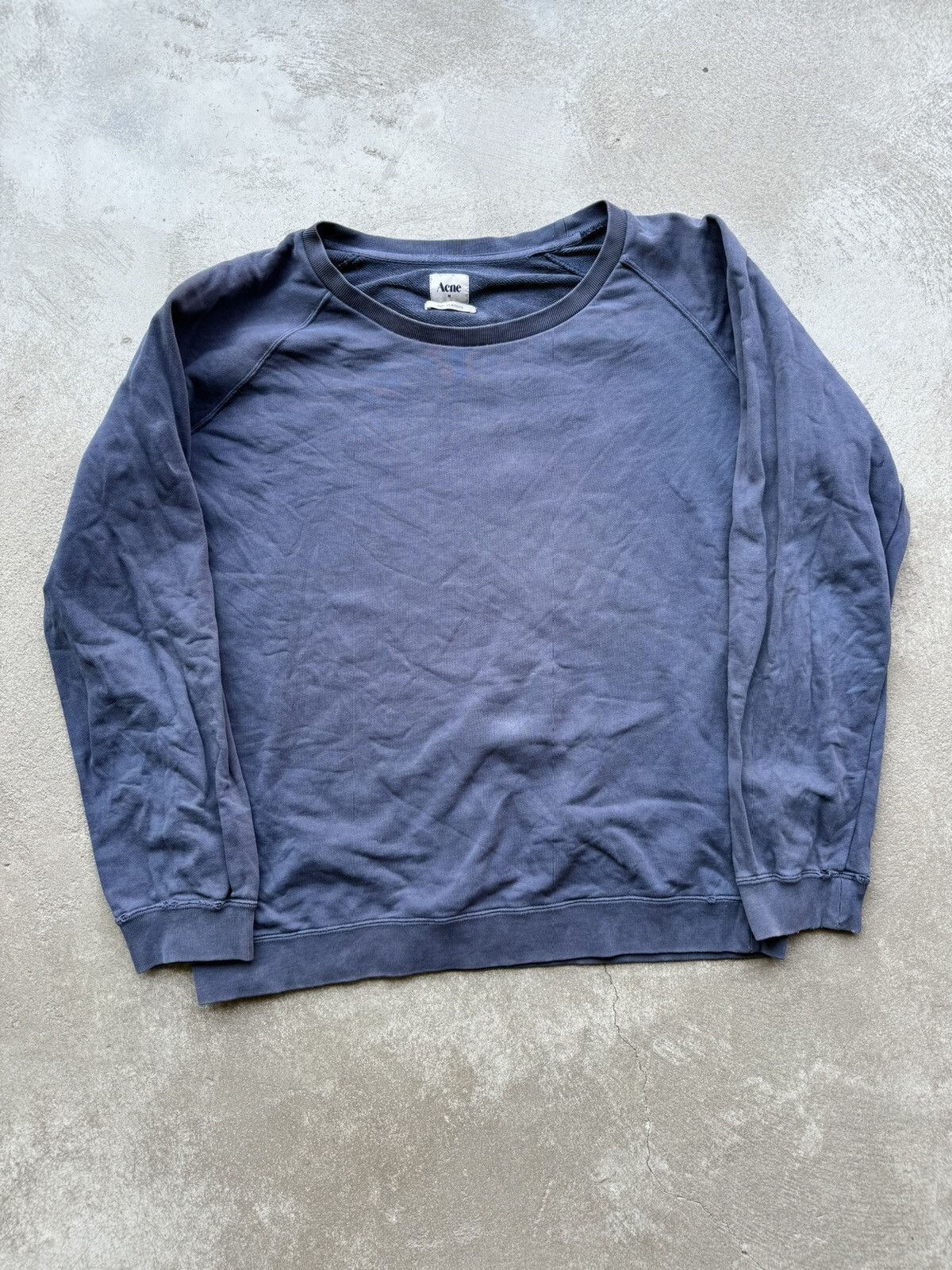 Acne Studio Boxy Oversized Washed Distressed Swea… - image 2