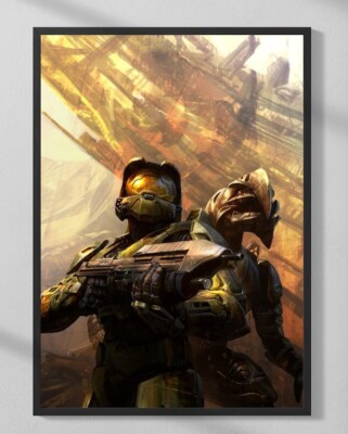 Halo 3 Chief And Arbiter Gaming Poster