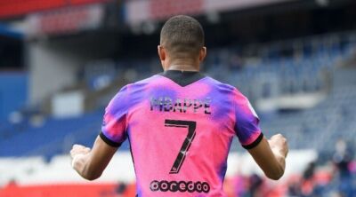 PSG NIKE VAPORKNIT 2020/2021 FOOTBALL SOCCER FOURTH JERSEY #7