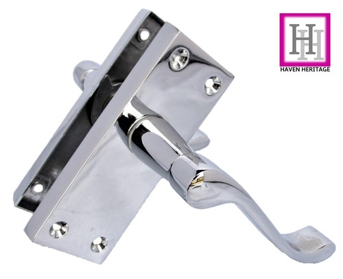 Maniglie per porte MODERNE cromate leva scorrevole confezione completa porta x 6 con cerniere e chiusure - Foto 11 di 11