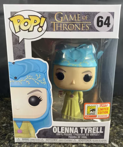 FUNKO POP GAME OF THRONES OLENNA TYRELL SDCC EXCLUSIVE OFFICIAL VAULTED #64 RARE