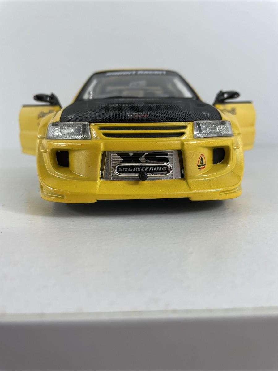 Jada Toys Mitsubishi Lancer Evolution VI Yellow 1:24 Scale Hot