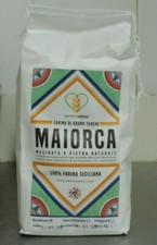 farina di grano duro " MAIORCA  " macinata a pietra 100 % Siciliana 1 kg