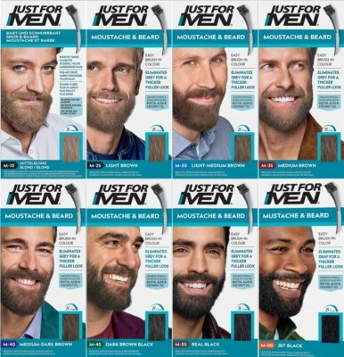 Pack of 3 Just For Men Colour Dye Gel Moustache and Beard