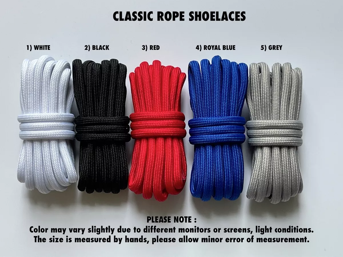 CLASSIC ROPE REPLACEMENT SHOELACES QUALITY LACES FOR ADIDAS NIKE SHOES SB  LOT 50