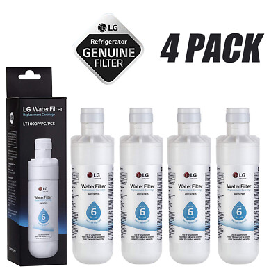 4PACKS Refresh Refrigerator Ice Water Filter For LG LT1000P ADQ747935 Brand New