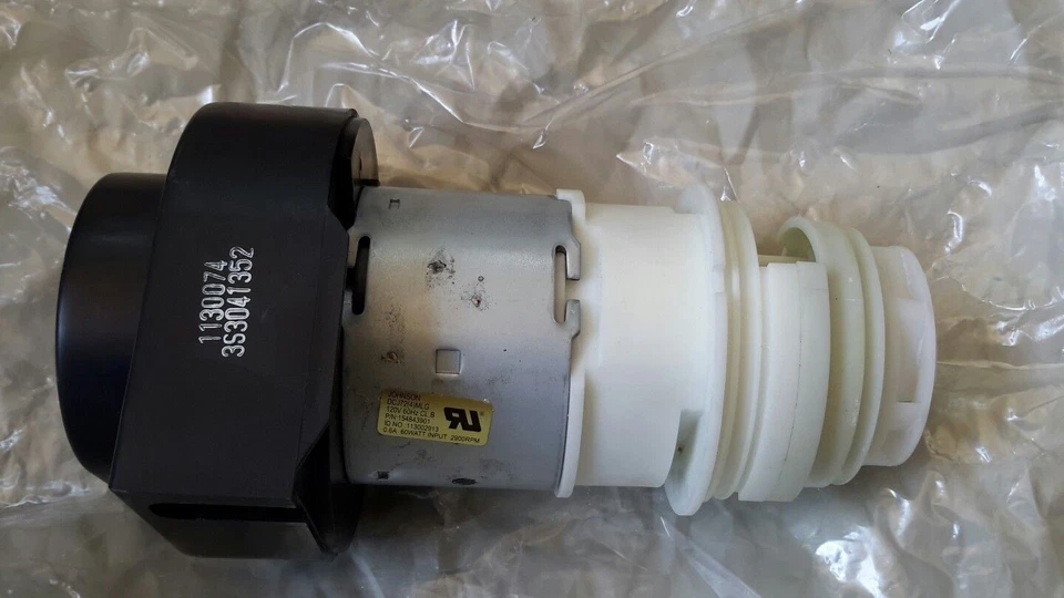 Conjunto de motor de lavado bomba de circulación para lavavajillas Frigidaire PROBADO 154844301 Foto 2 de 2