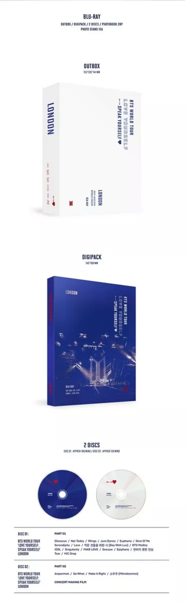 BTS LOVE YOURSELF LONDON Blu-ray