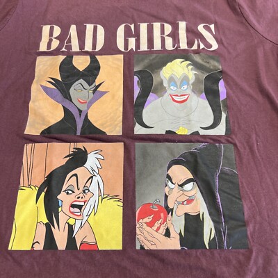 Disney Villains Bad Girls Purple T-Shirt Size 1X Short Sleeve | eBay