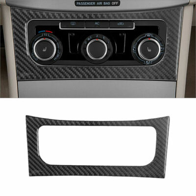 Carbon Fiber Interior Climate Control Cover Trim For Volkswagen Passat 2010-2011