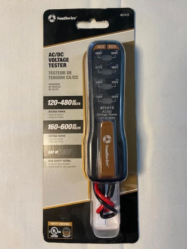 Southwire 40141S AC DC Voltage Tester 120 480 AC 150 600 DC eBay