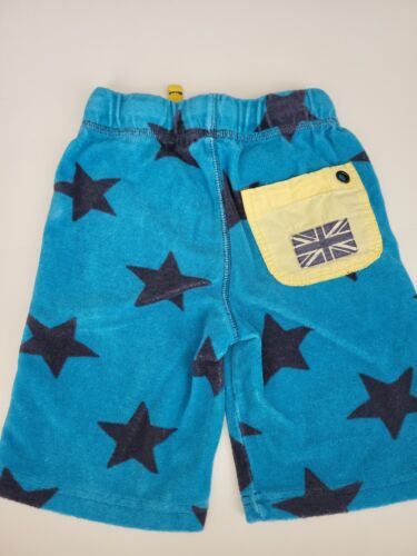 Mini Boden Star Toweling Shorts size 5 blue cover up - Picture 2 of 2