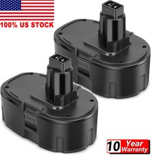 2 PACK 18V Battery For Dewalt 18 VOLT P DC9096 DC9098 Ni-MH DC9099 DC9096-2