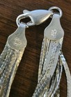 925 Italy IBB Stamped-16 Flat Strands; Sterling Silver 20" Necklace/Bracelet Set — photo 10