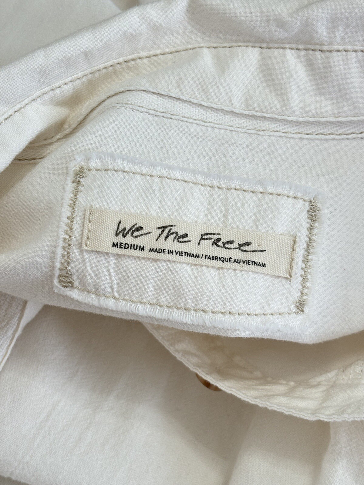 Free People Manchester Solid Button-Down Top Whit… - image 5