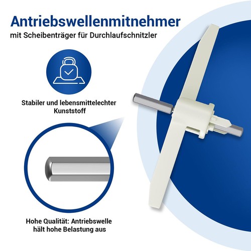 2x Mitnehmer für Bosch Durchlaufschnitzler MUM5 MUMS MUM58L20 630760 00621923 - Bild 3 von 9