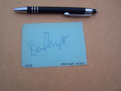 David Knight Autogramm (DE27) bitte nach unten scrollen