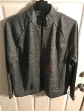 Golf Greg Norman Microfleeced Quarter Zipped Natural Performance Pull Over 