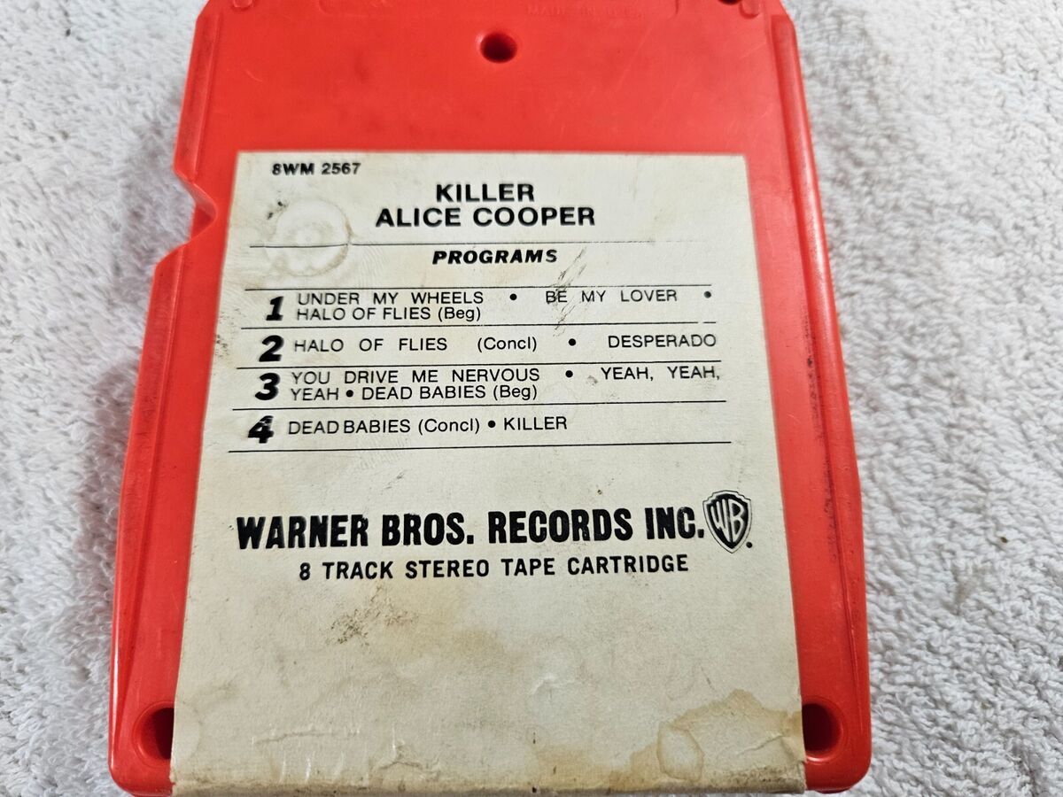 Alice Cooper- Killer 8-Track Tape. Rebuilt. Orange Case | eBay Alice Cooper- Killer 8-Track Tape. Rebuilt. Orange Case | eBay