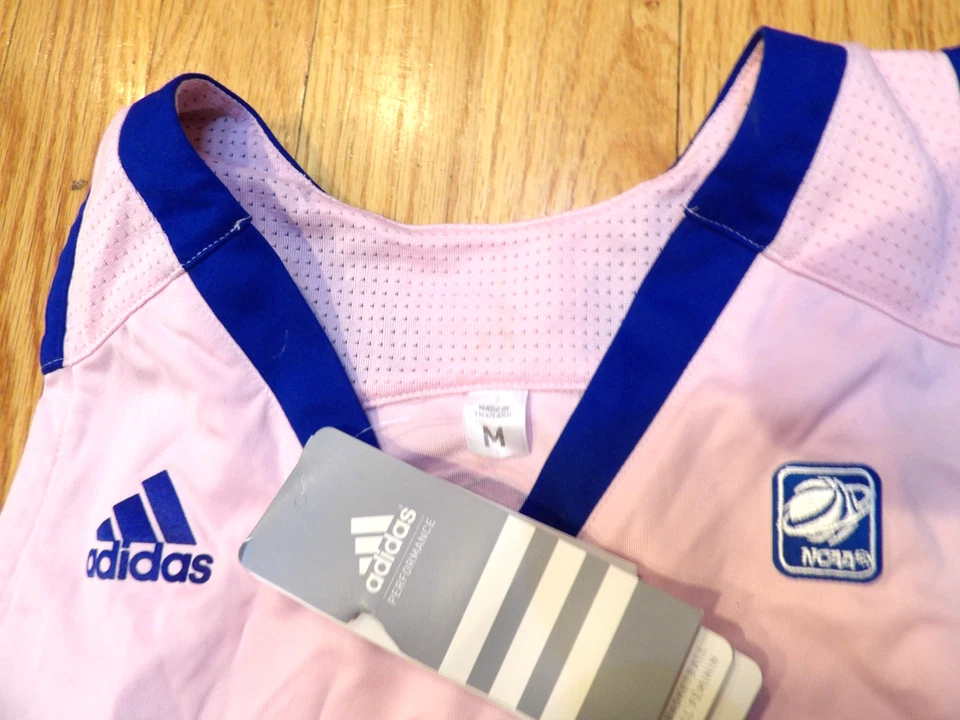 ADIDAS WOMEN'S NCAA AUTHENTIC KANSAS JAYHAWKS BASKETBALL PINK JERSEY SIZE M - Image 4 of 4