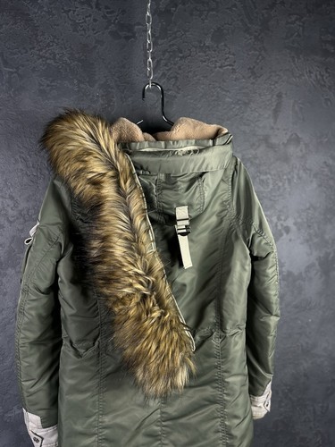 Schott Parka Jacket Fur Hooded - Picture 6 of 15