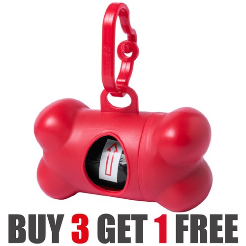 Knochenform Haustier Abfallbeutel Halter 15 Beutel Hund Poop Poo Spender mit Bleiclip - Bild 5 von 18