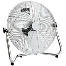 Image of NEW Chrome Floor Fan High Velocity Portable Air Cooling 3 Speed Tilting Electric