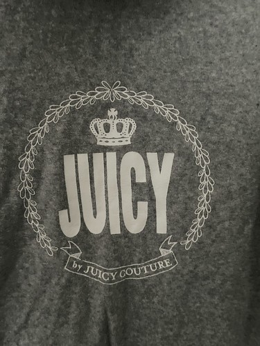 Juicy couture girls grey short sleeve zip up hooded jacket new size medium - Picture 8 of 11