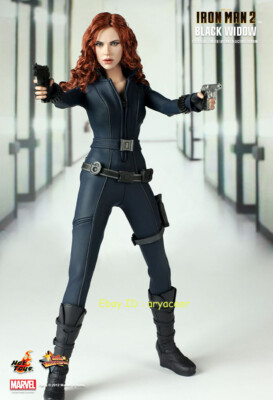 Hot Toys MMS124 Iron Man 2 Black Widow 1/6 Action Figure In Stock