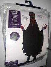 Illusion Ghoul Costume Adds 9" To Height LED Boys Kids Child Size XL 14/16 NEW