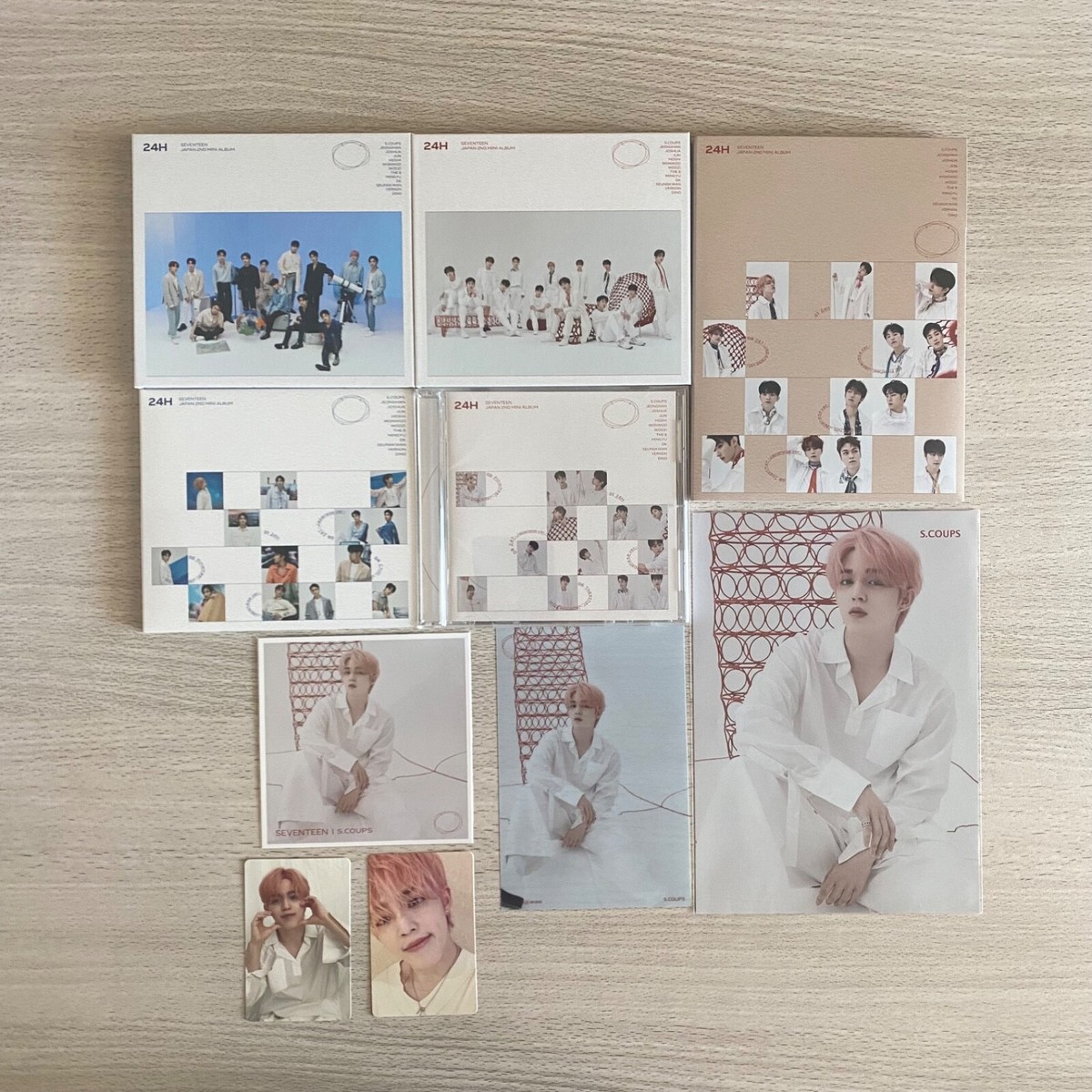 SEVENTEEN エスクプス 24H SEVENTEEN japan 2nd mini album 24H 4 ver. set + S.coups Photo card
