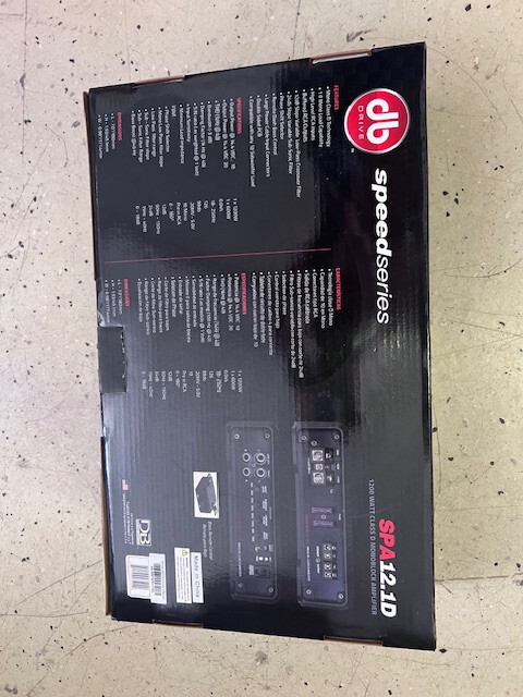 DB Drive 1200 WATT AMPLIFIER SPA12.1D ONE OHM STABLE & AMPLIFIER