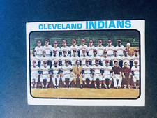 1973 Topps Baseball Cleveland Indians Team Card High Numbered Card #629