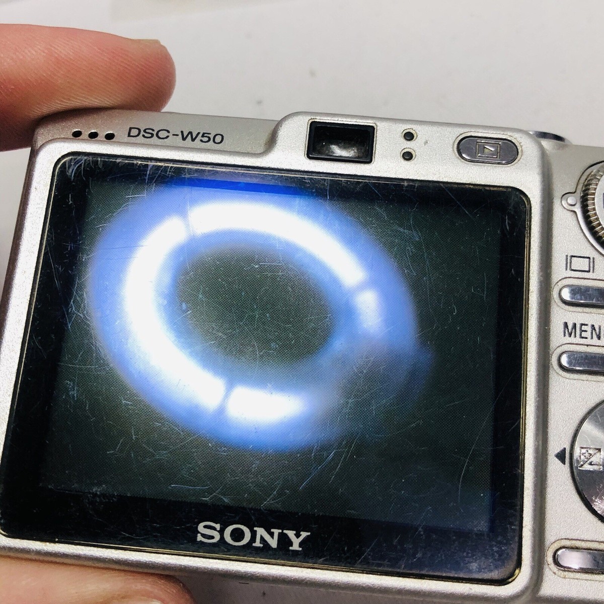 Sony Cyber-shot DSC-W50 6.0MP Digital Camera - Silver for sale