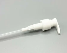 White Lotion Pump Smooth 24-410, 7.5" dip tube (50 PIECES)