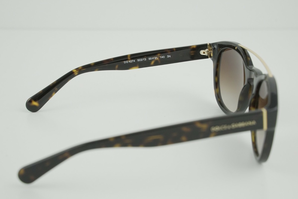 DOLCE & GABBANA DG 4274 BLACK Sunglasses w. Gold Trim Pre-loved Dolce & Gabbana DG4274 - £80 main image 2